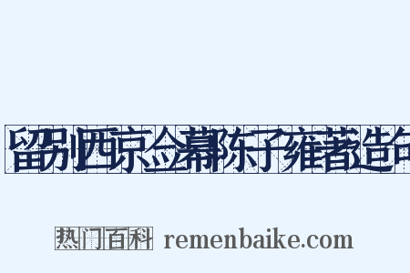 留别西京佥幕陈子雍著造句是什么意思的图片